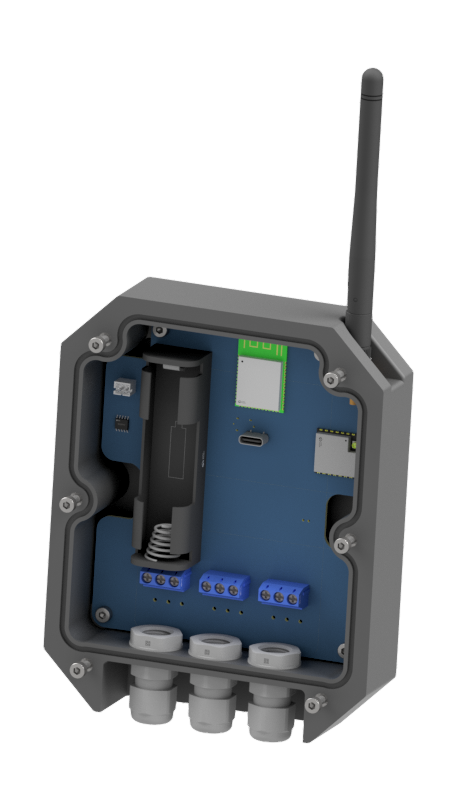 Water Level Sensing and Transmission Node.